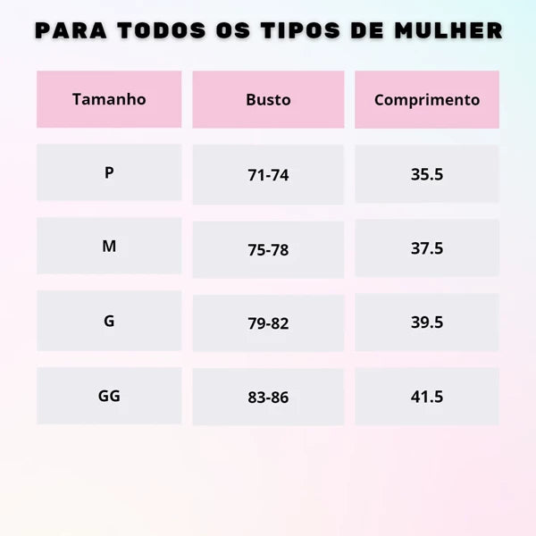 Kit de Blusinhas com Bojo e Alcinhas Ajustáveis - Frete Grátis